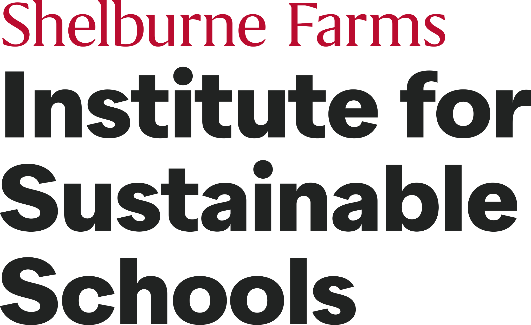 Shelburne Farms Institute for Sustainable Schools wordmark