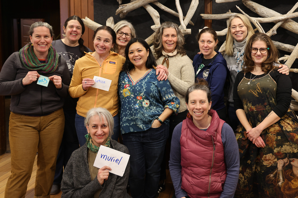 a group photo -- all women 