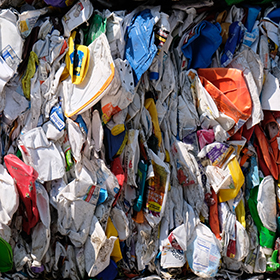 Compacted plastic recycling