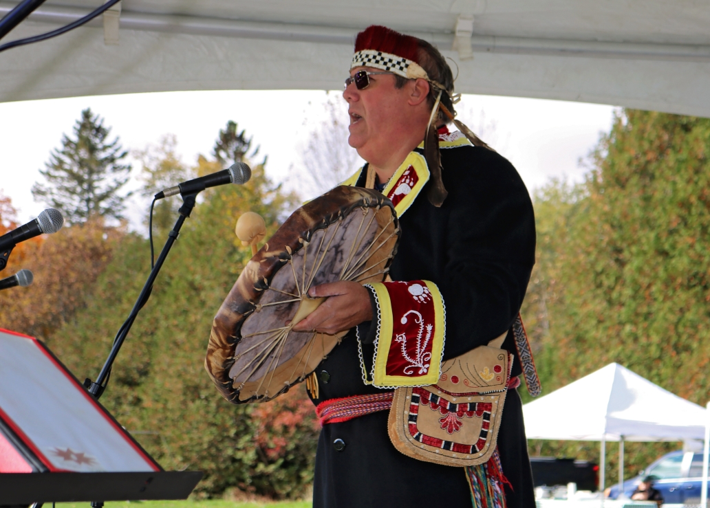 drumming on stage at IDP