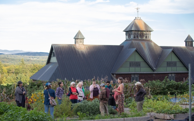 Katherine Elmer teaching Herbal Tea Garden program