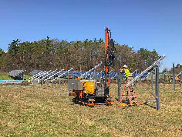 Construction in the solar orchard