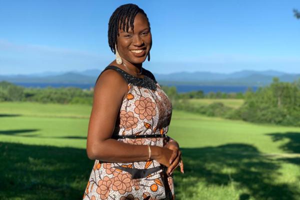 A portrait of educator Peju Okungbowa at Shelburne Farms