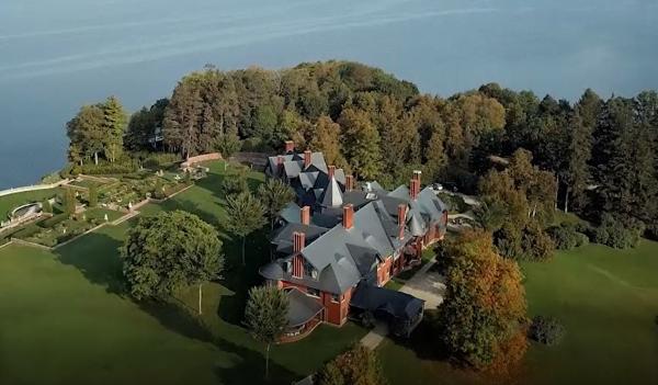 aerial view of  Inn  at Shelburne Farms