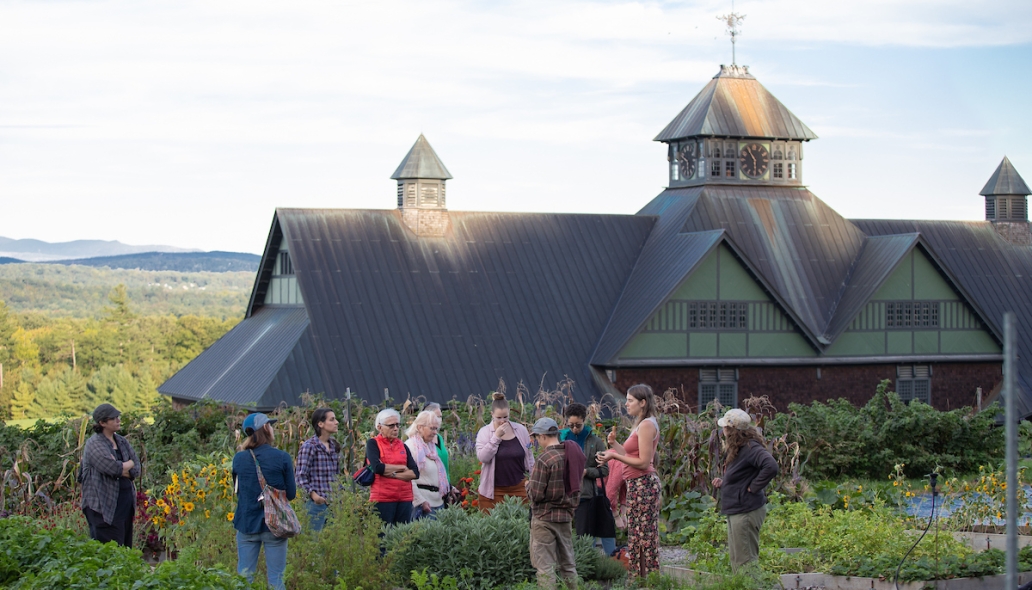 Katherine Elmer teaching Herbal Tea Garden program
